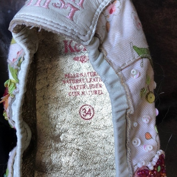 𝅺LELLI Kelly beaded embroidered flats size 34/ 3 - Picture 3 of 5